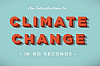 An introduction to climate change in 60 seconds by Royal Societry